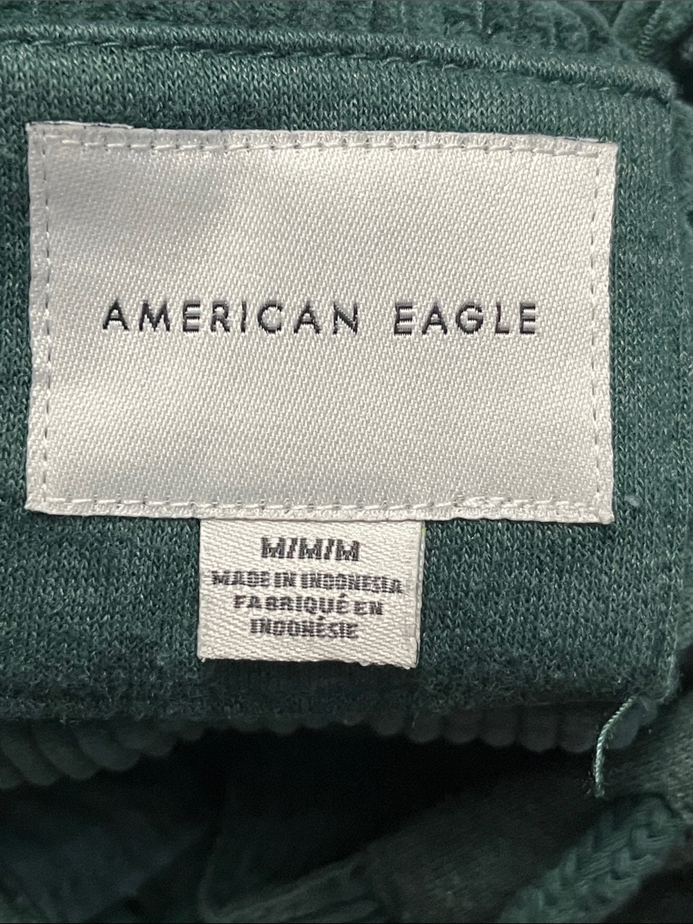 American Eagle Outfitters Dark Teal Corduroy Cropped Hooded Jacket - Picture 2 of 3